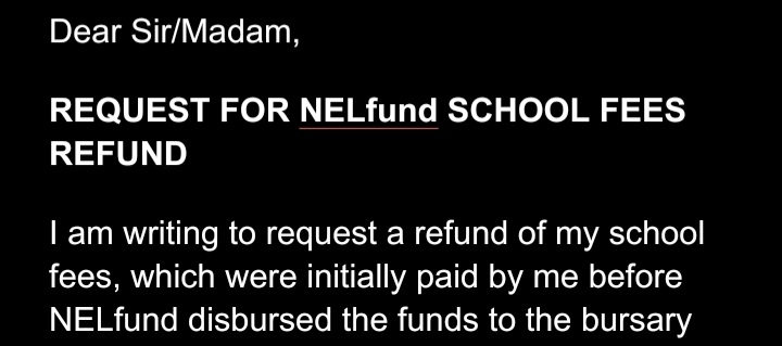 Get Your NELfund School Fees Refund: Download the Sample Request Letter